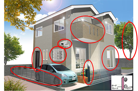 戸建て住宅の例